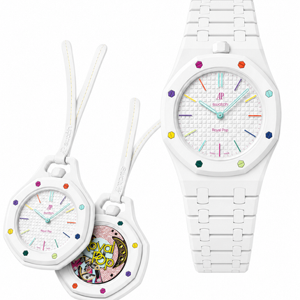 Royal Pop + Bracelet Royal Pop Bioceramic Blanc Signature