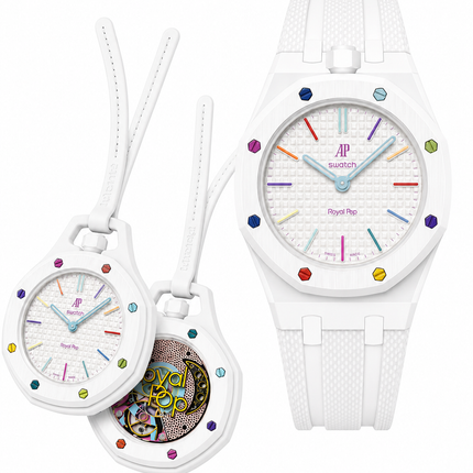 Royal Pop + Bracelet Royal Pop Silicone Blanc Signature