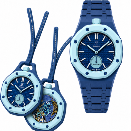 Royal Pop + Bracelet Royal Pop Bioceramic Bleu Ice