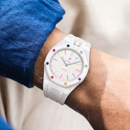 Bracelet Royal Pop Silicone Blanc Signature