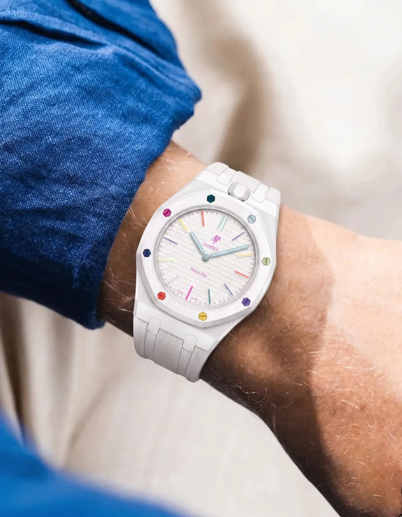 Bracelet Royal Pop Silicone Blanc Signature