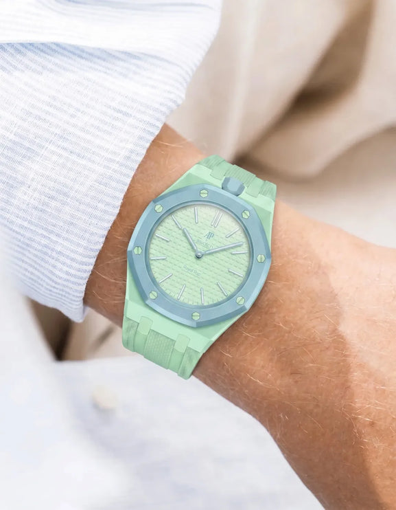 Bracelet Royal Pop Silicone Vert Pastel