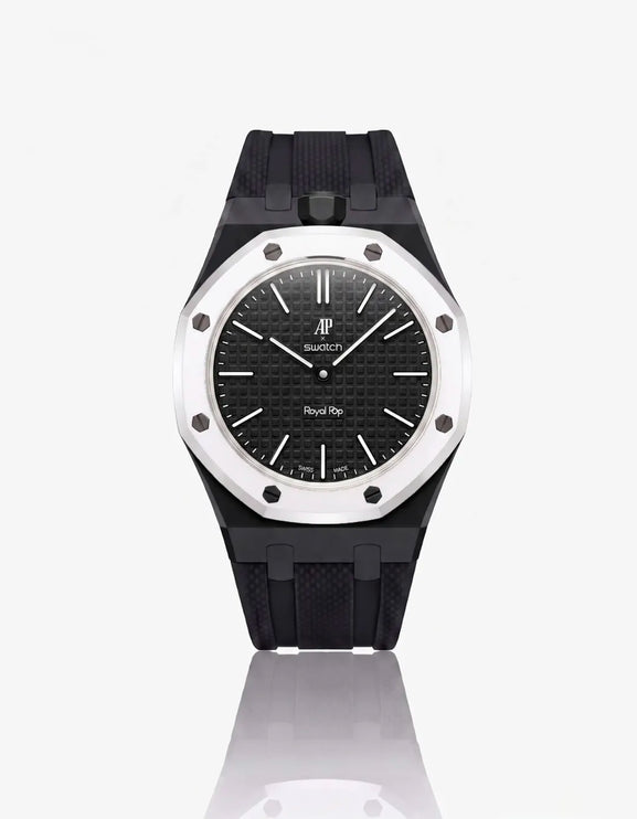 Bracelet Royal Pop Silicone Noir & Blanc